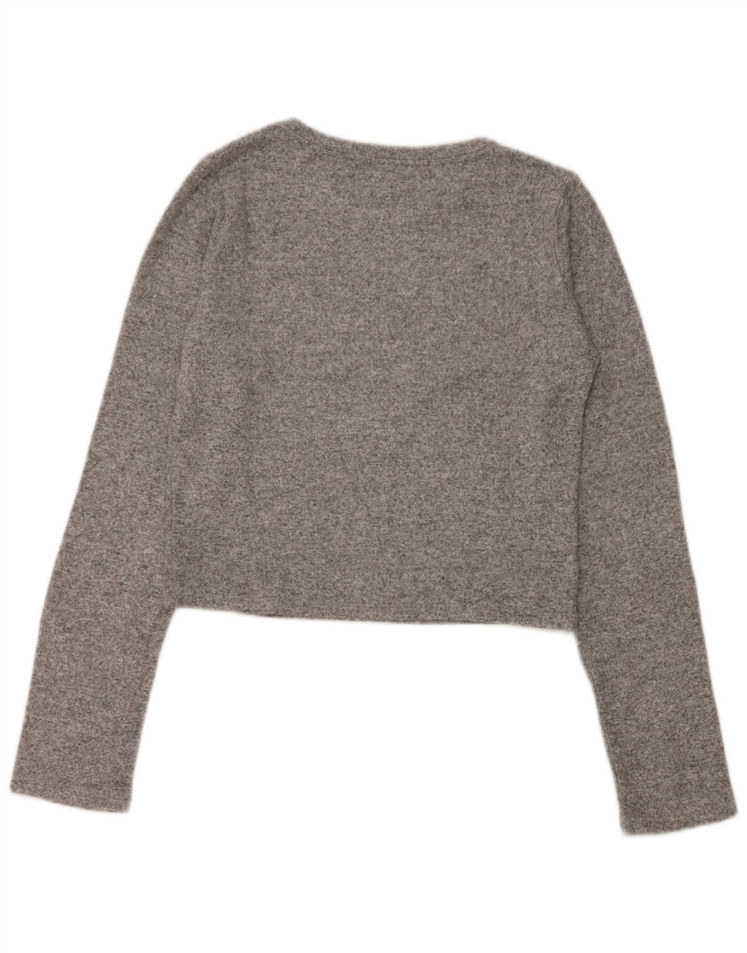 Crop Top pentru femei Zara cu mânecă lungă UK 14 mare gri