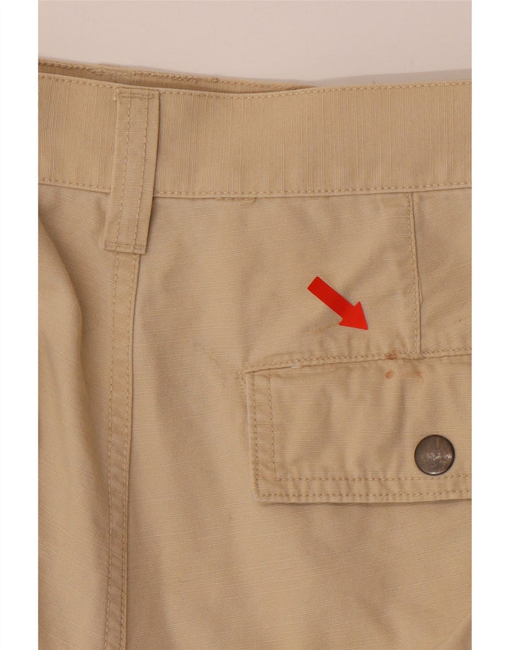 PROJECT Womens Cargo Shorts IT 46 W32 Beige Cotton Vintage Project and Second-Hand Project from Messina Hembry 