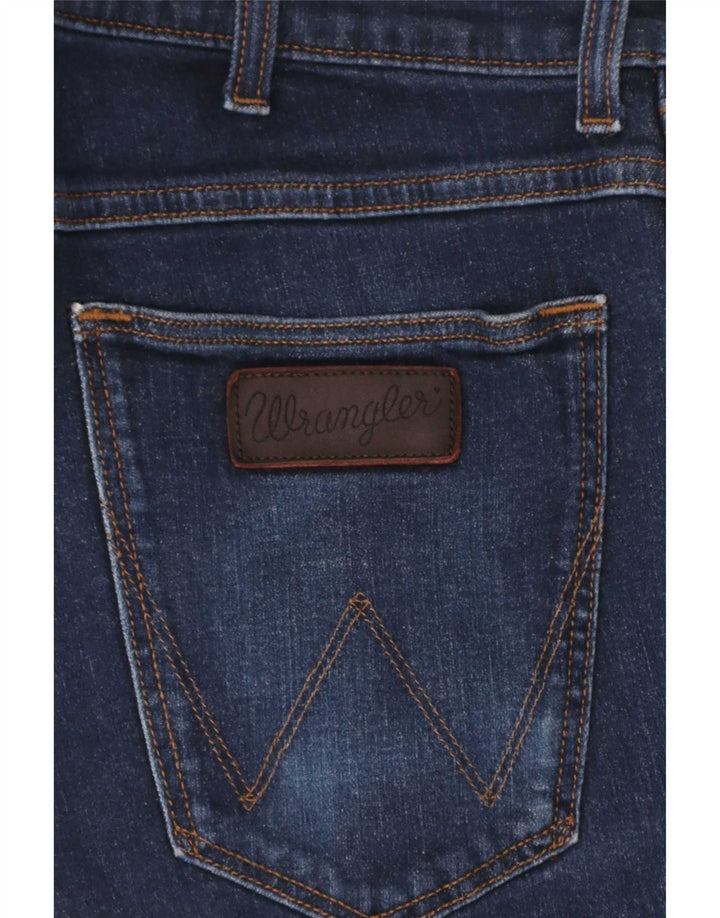 Blugi slim pentru bărbați Wrangler W31 L32 bumbac bleumarin