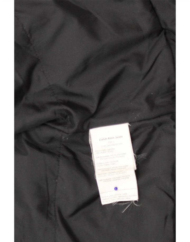 Jachetă bomber pentru femei Calvin Klein Jeans UK 16 Poliamidă neagră mare