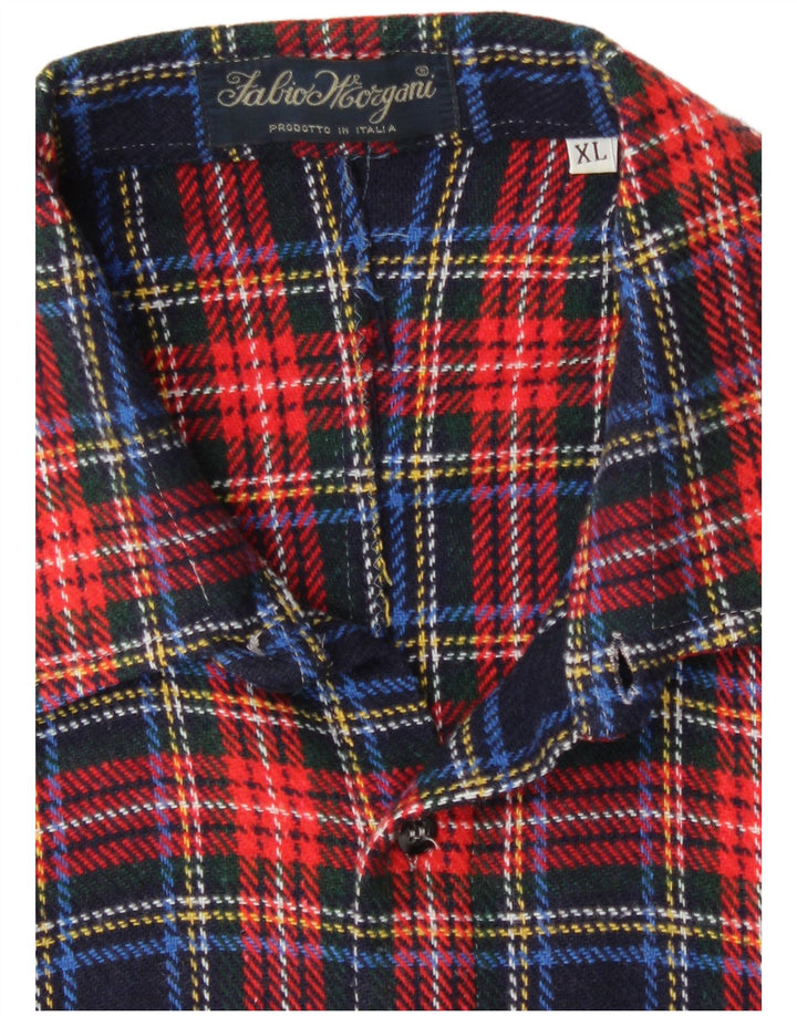 Cămașă Vintage pentru bărbați în carouri, XL, carouri roșii