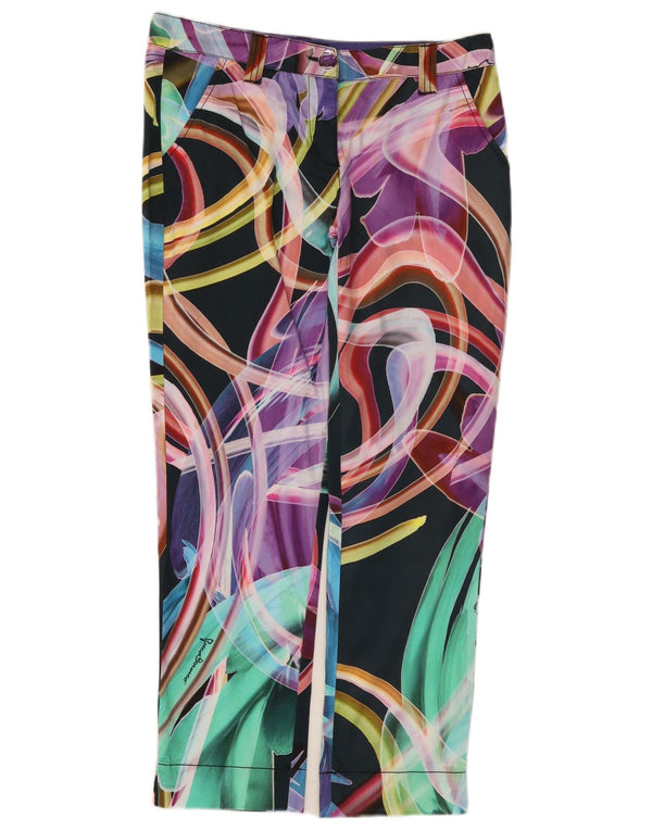 Pantaloni chino Capri Roccobarocco pentru femei IT 40 Small W32 L27 Multicolor
