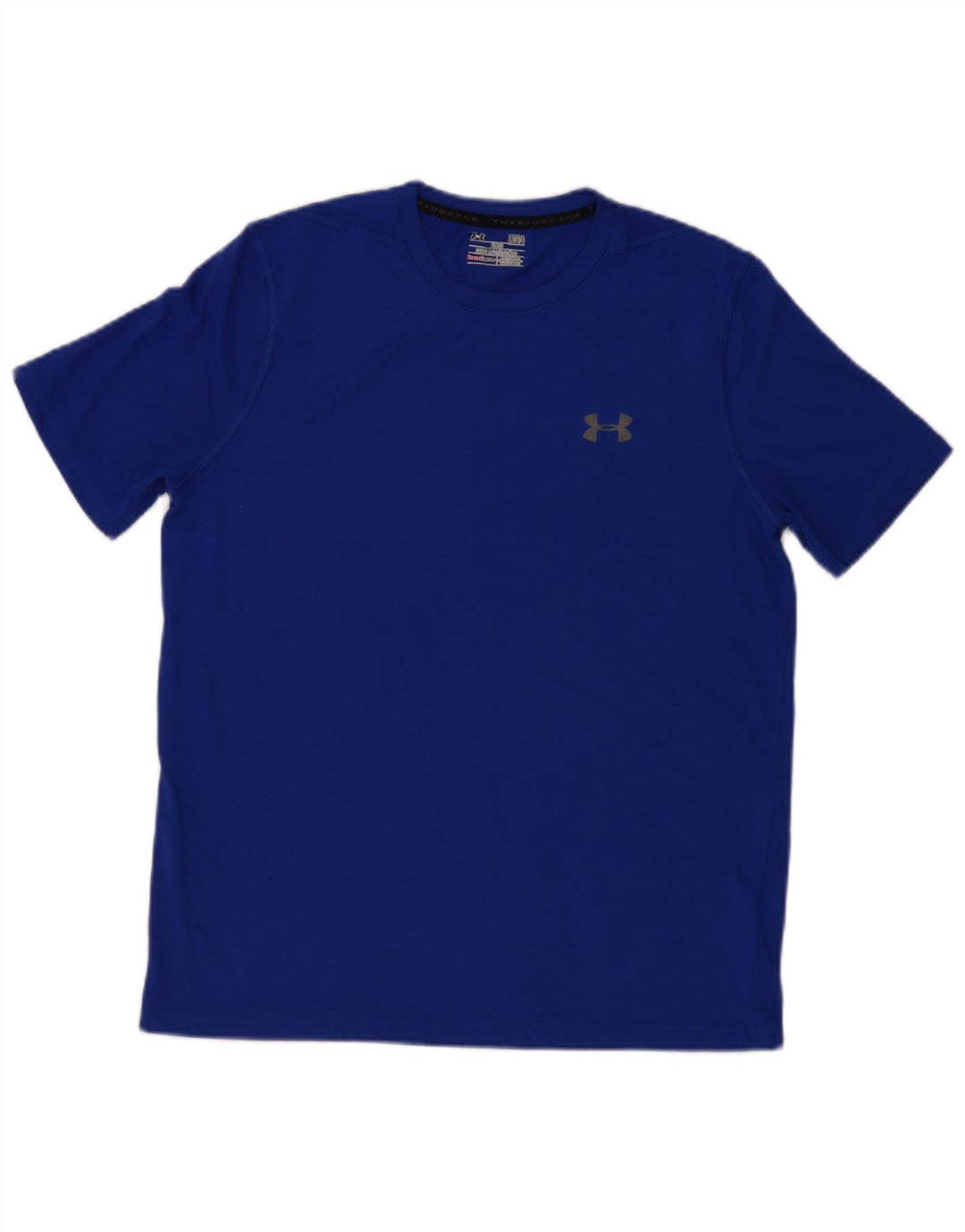Tricou Under Armour pentru bărbați Heat Gear Top mare din poliester albastru