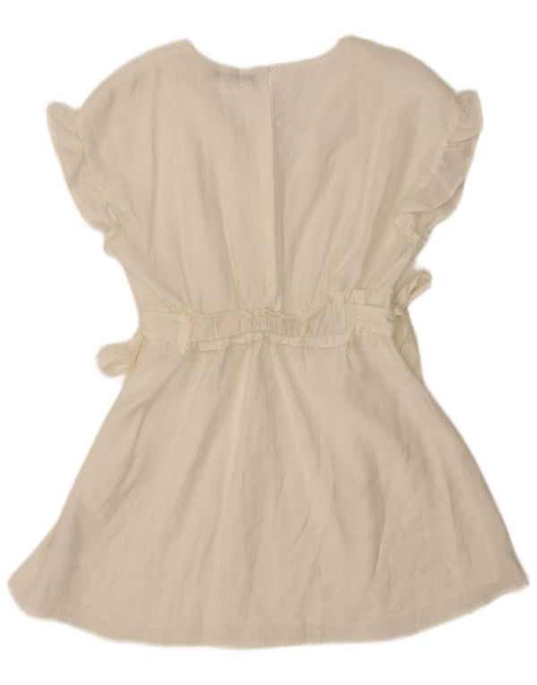 Rochie A-Line pentru Damă Zara UK 12 Medium Off White Lyocell