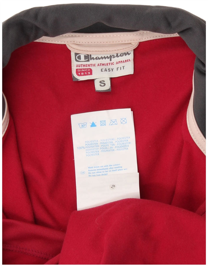 Jachetă de top pentru trening pentru femei Champion Easy Fit UK 10 Poliester roșu mic
