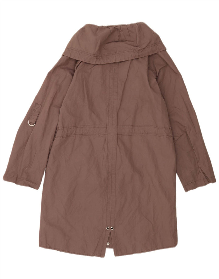 MINT VELVET Jachetă parka supradimensionată pentru femei UK 10 Bumbac maro mic