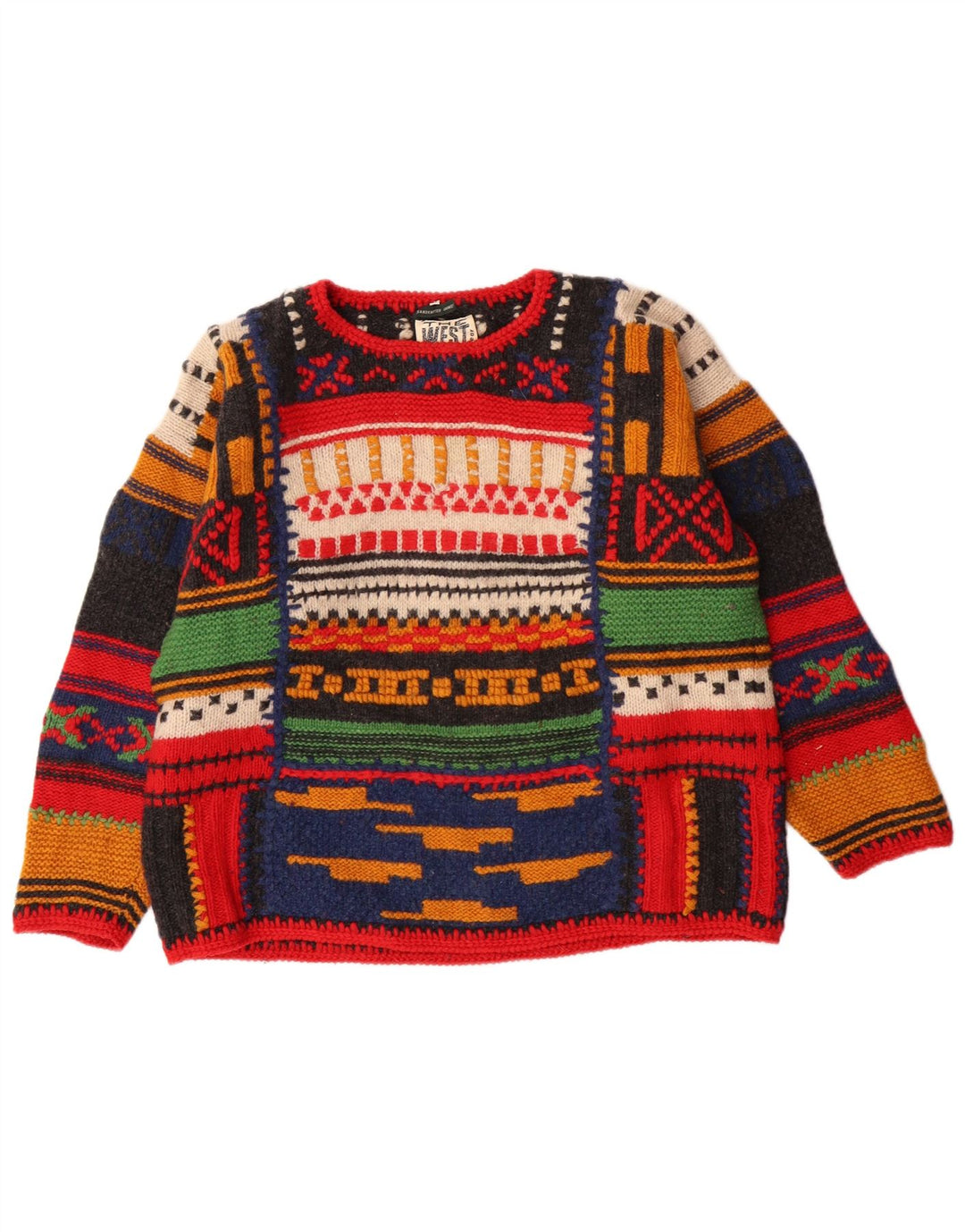 Pulover pentru damă THE WEST END cu gât de barcă UK 14 Medium Multicolor