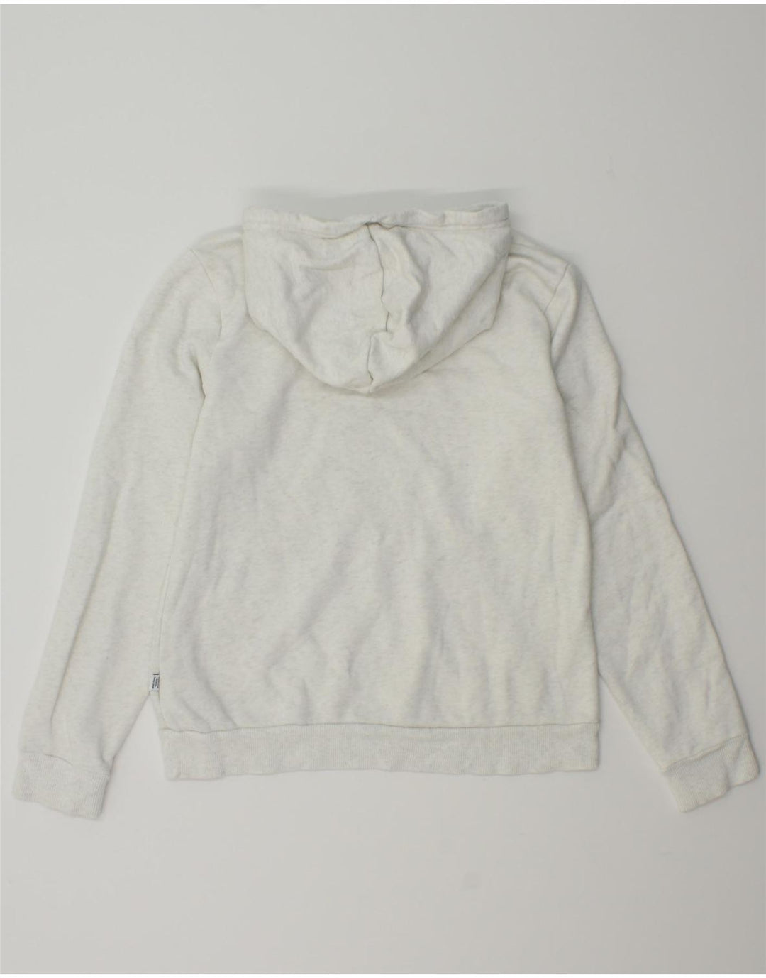 PUMA Womens Hoodie Jumper UK 14 Medium White Polyester Vintage Puma and Second-Hand Puma from Messina Hembry 