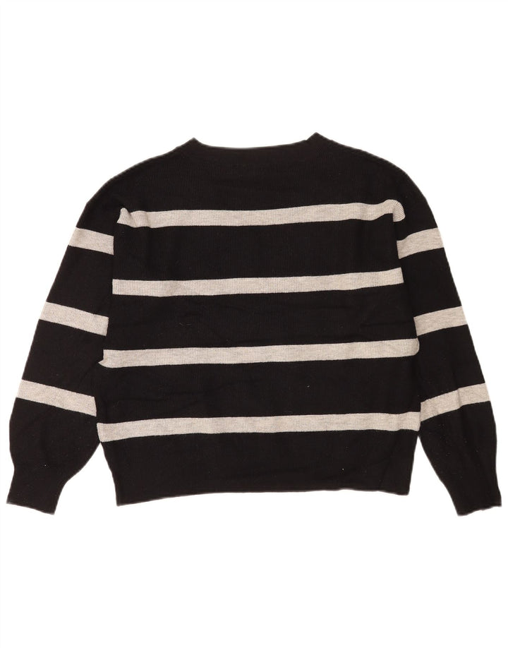 Marks & Spencer Pulover cu decolteu în V pentru femei UK 14 Medium Black Dunge