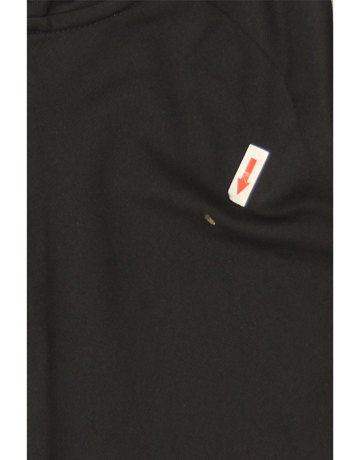 Jachetă de top pentru trening Nike Dri Fit pentru bărbați, negru mediu, poliester bloc de culoare