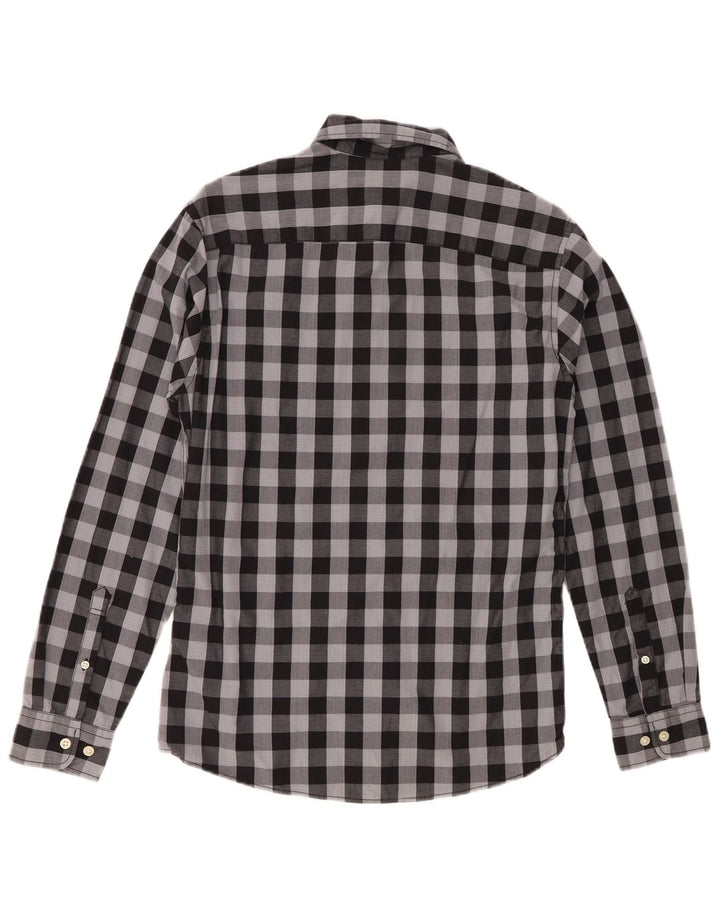 Cămașă pentru bărbați Jack & Jones XS, gri, bumbac vichy