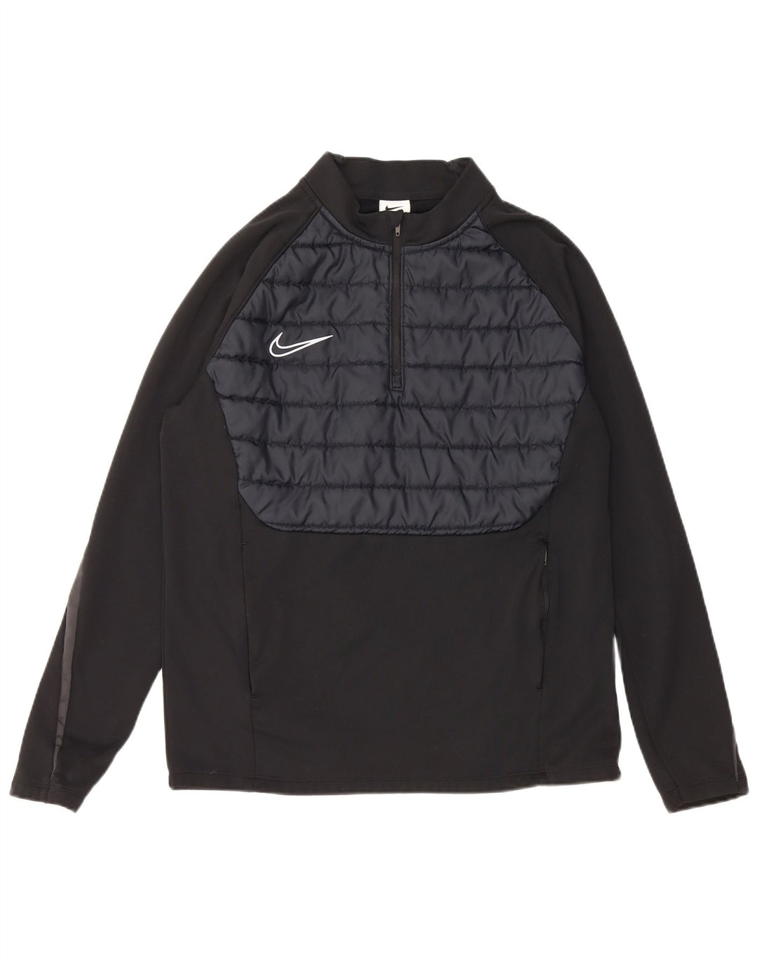Top de trening Nike Therma-Fit Pullover pentru bărbați, mediu negru, bloc de culoare
