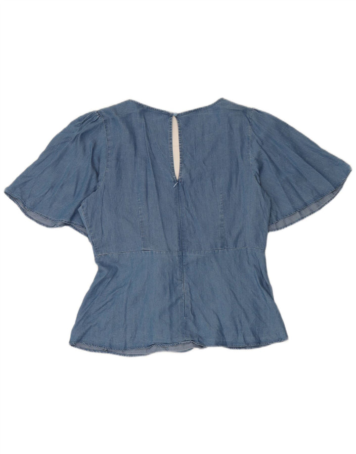 Bluză Oasis pentru femei UK 14 Medium Blue Lyocell