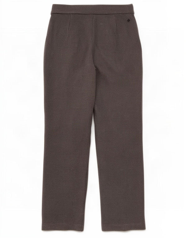 Marks & Spencer Pantaloni casual pentru femei UK 10 Small W28 L28 Gri Houndstooth