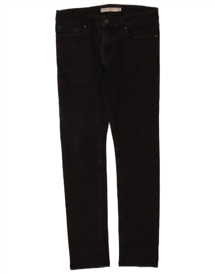 Blugi slim pentru bărbați Calvin Klein W32 L32 bumbac negru