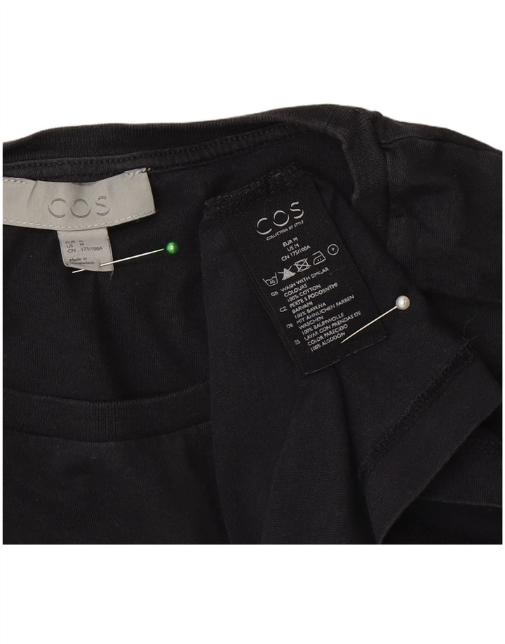 Tricou pentru bărbați Cos Top Mediu Negru Bumbac