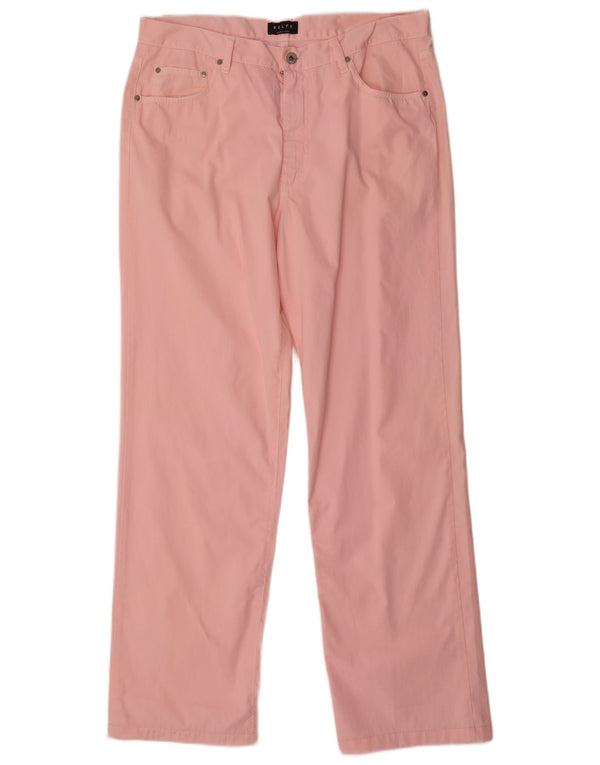 Belfe Pantaloni Drepți Casual Femei L36 L31 Roz Bumbac