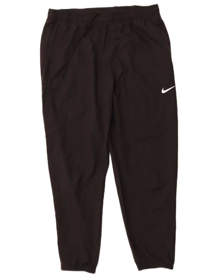 Pantaloni de trening pentru femei Dri Fit NIKE Pantaloni de jogging UK 14 Poliester negru mare