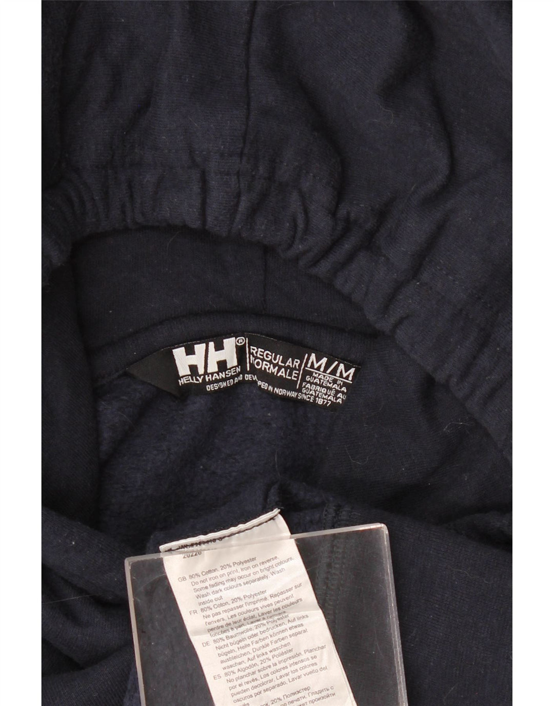 Helly Hansen Pulover cu glugă cu grafic pentru femei UK 14 Medium bleumarin Bumbac