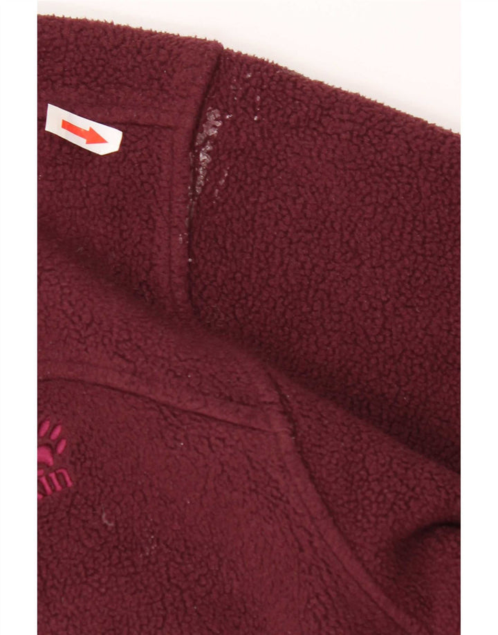 Jack Wolfskin Jachetă polară pentru femei UK 16 Mare Poliester Bordeaux