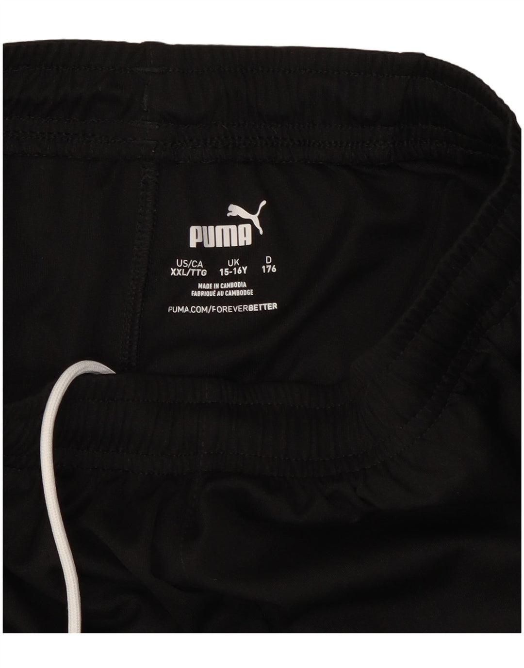 Pantaloni scurți sport Puma băieți 15-16 ani poliester negru