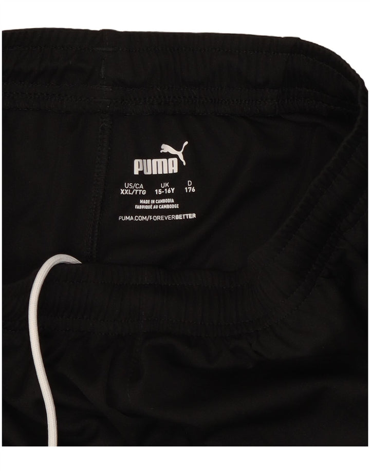 Pantaloni scurți sport Puma băieți 15-16 ani poliester negru