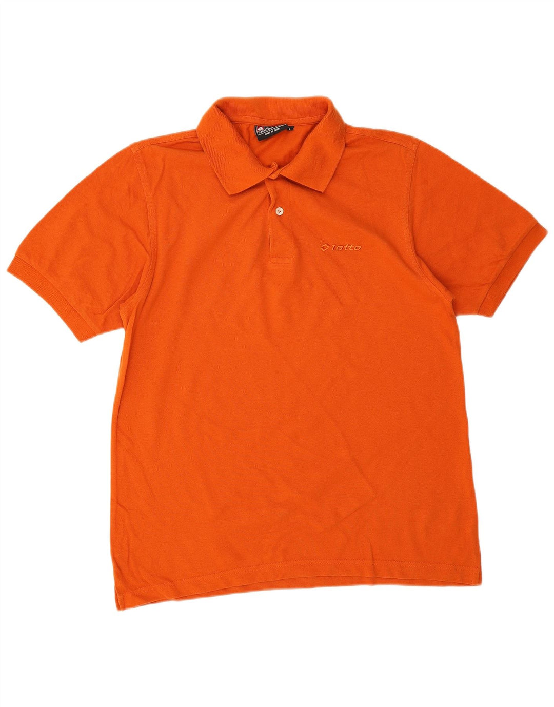 Tricou polo pentru bărbați Lotto, bumbac portocaliu mare