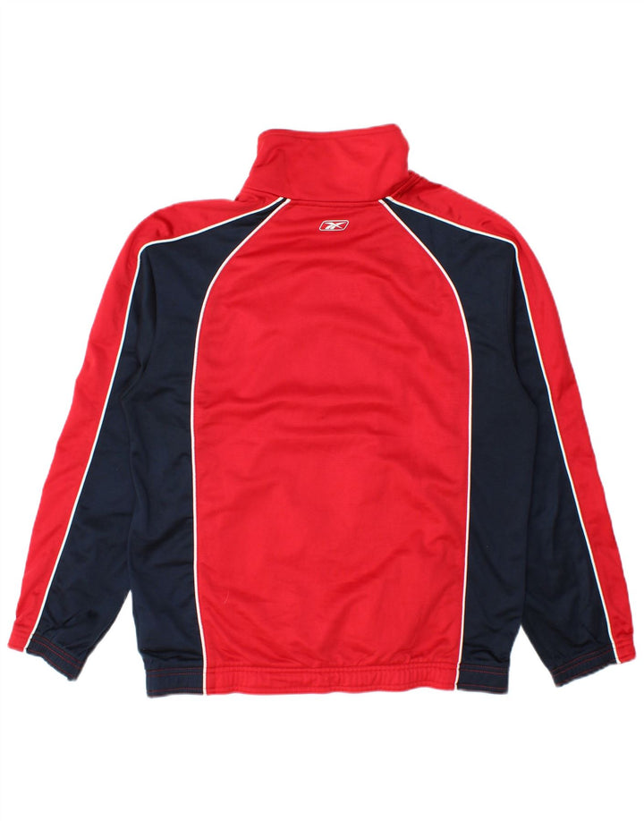 Jachetă de trening Reebok pentru femei UK 14 Medium Red Colorblock Poliester