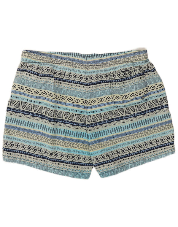 Pantaloni scurți de înot pentru bărbați Maui and Sons 2XL, poliamidă geometrică albastră