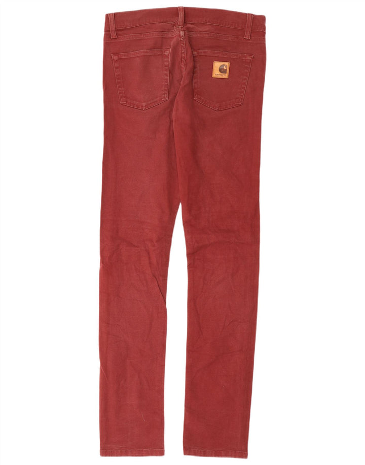 CARHARTT Pantaloni slim casual pentru femei W30 L34 bumbac burgundy