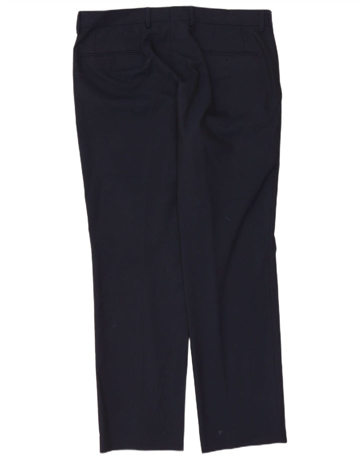 Pantaloni drepți pentru bărbați CHAPS L34 L30 Poliester bleumarin