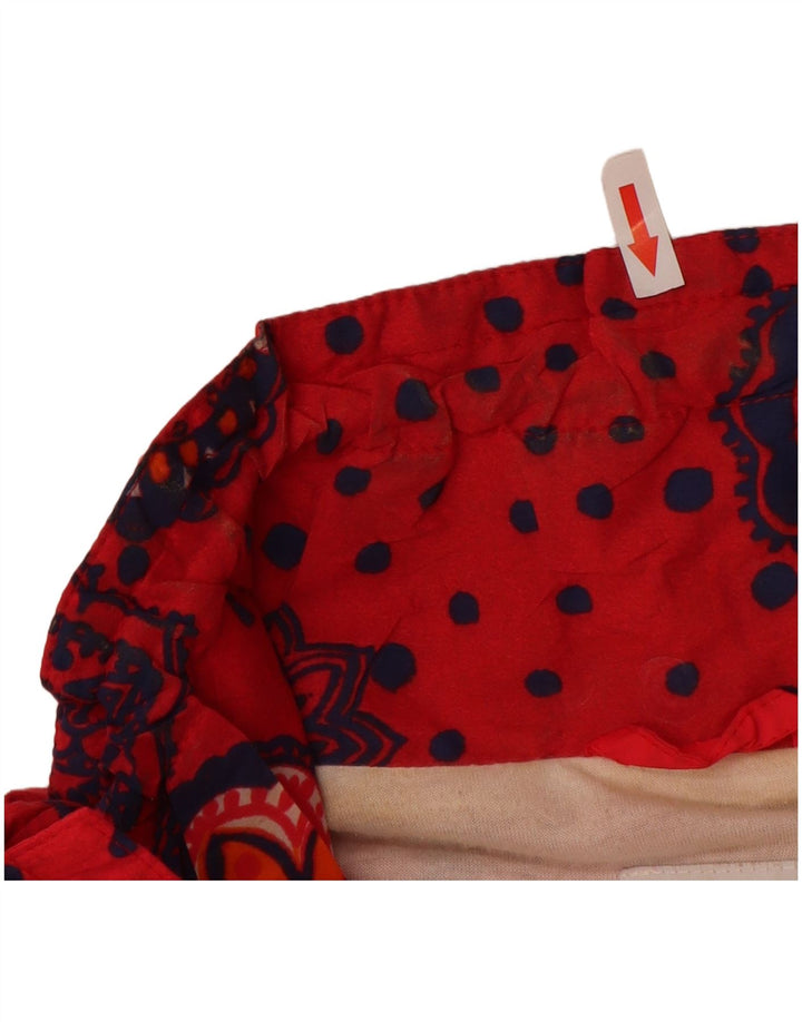 Jachetă Anorak supradimensionată pentru femei Etirel UK 14 Medium Red Floral Poliester