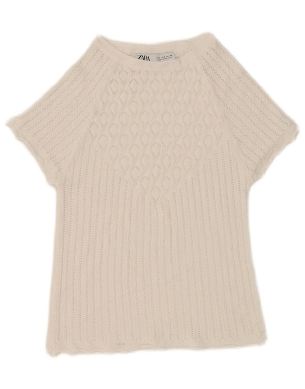 Bluză Crop Top Femei Zara UK 8 Small White