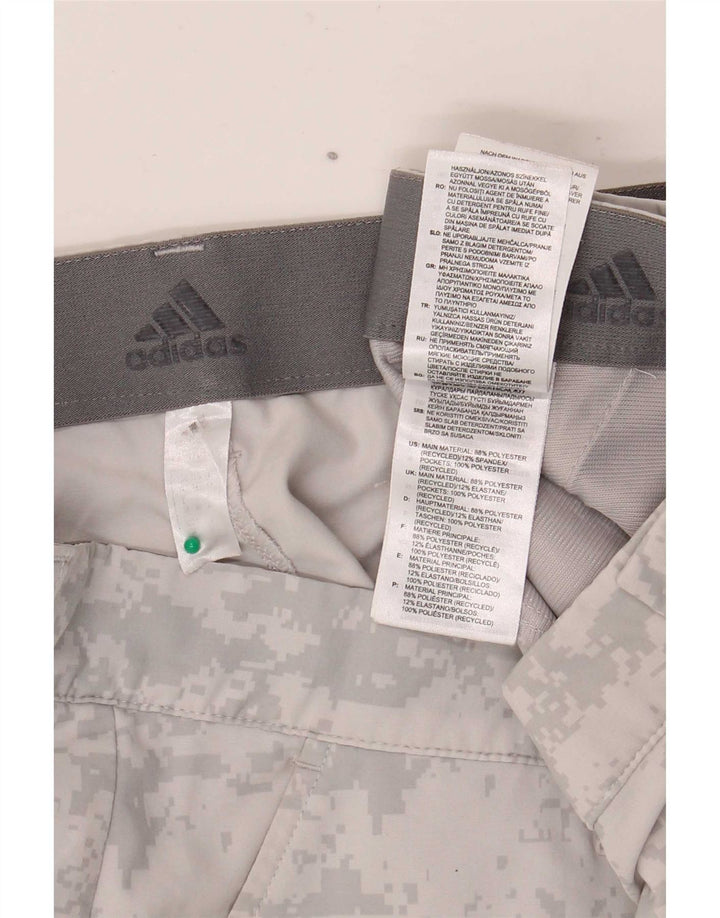 Pantaloni scurți sport adidas pentru bărbați, mari, gri, camuflaj, poliester