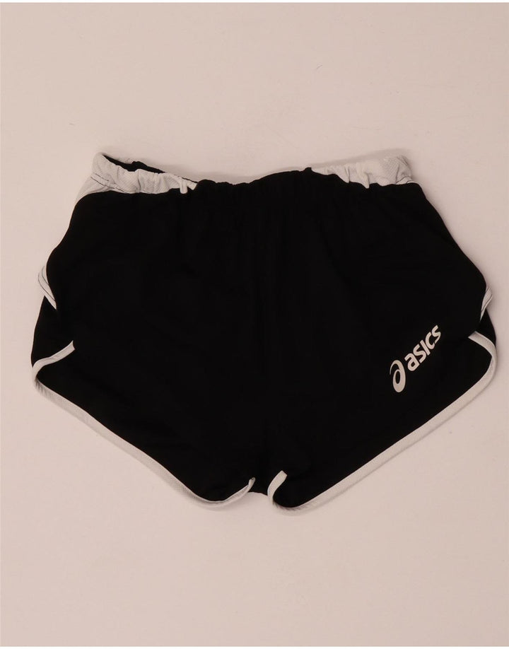 Pantaloni scurti sport Asics pentru femei UK 10 Small Black Colorblock