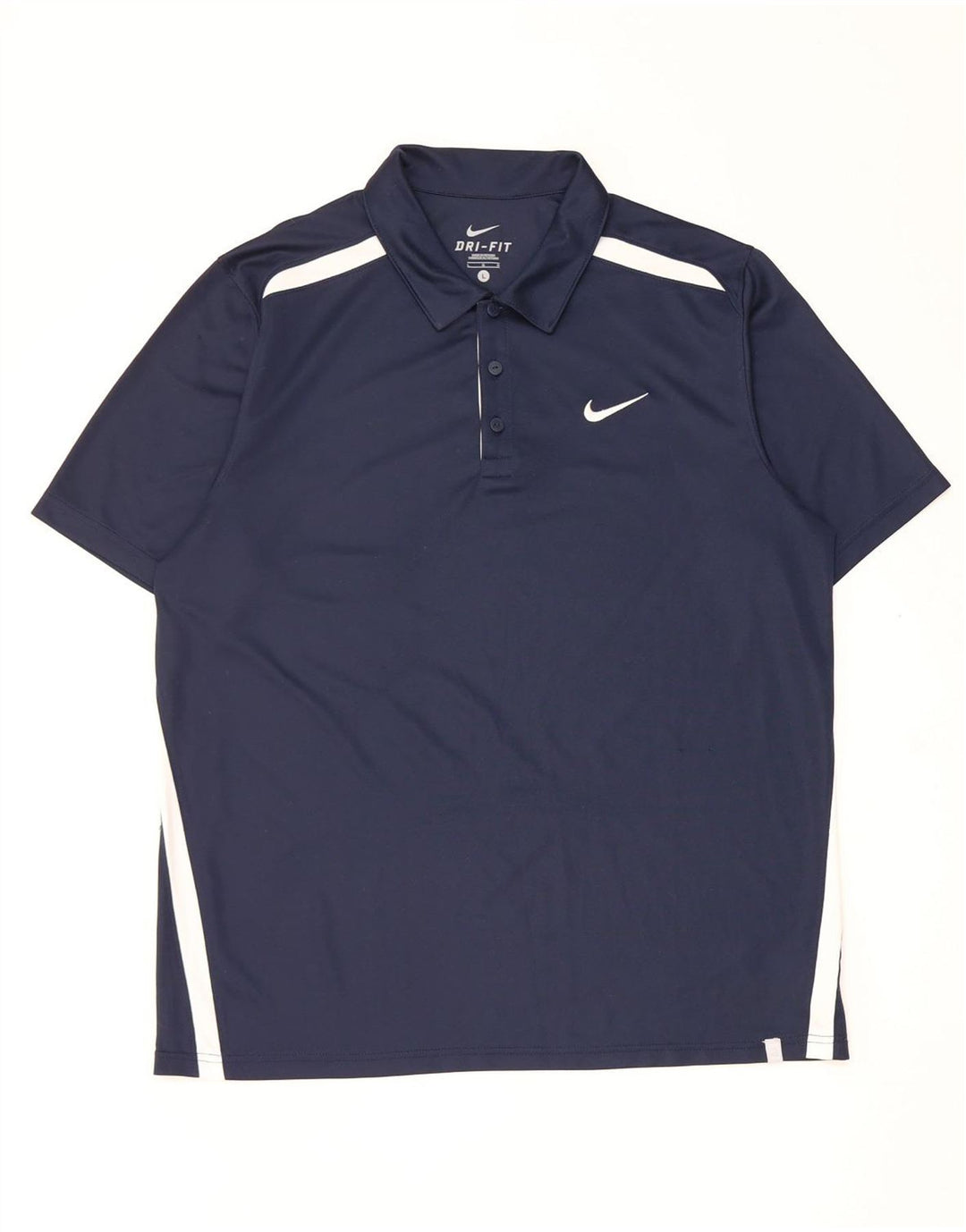 Tricou polo Nike pentru bărbați Dri Fit, mare, albastru bleumarin, poliester