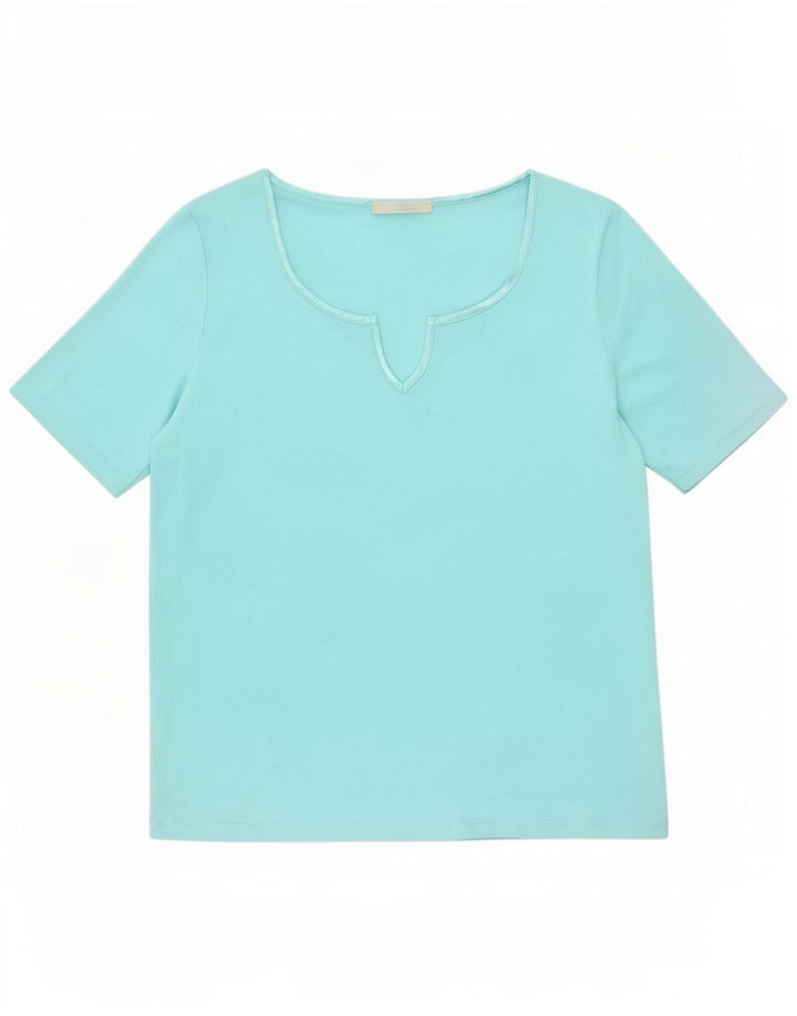 Tricou pentru femei Marks & Spencer Top UK 14 Medium Turcoaz Poliester