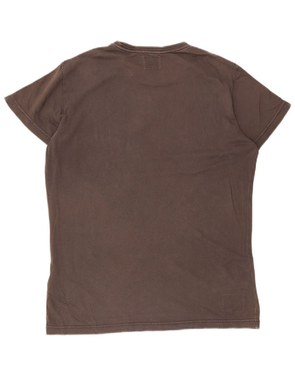 Tricou grafic pentru bărbați Diesel Top mare din bumbac gri
