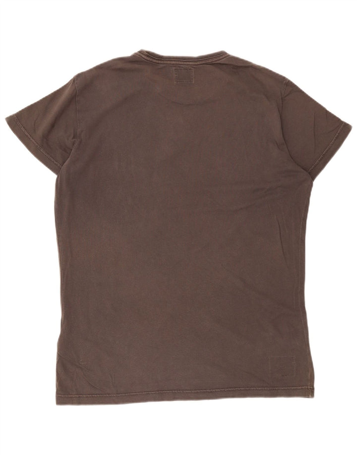 Tricou grafic pentru bărbați Diesel Top mare din bumbac gri