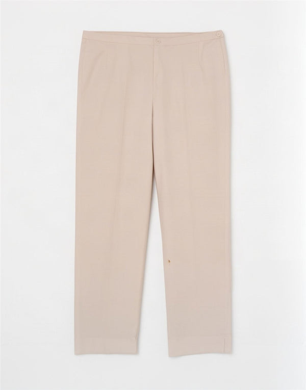 Pantaloni casual drepti pentru femei Marks & Spencer UK 18 XL W36 L29 Alb