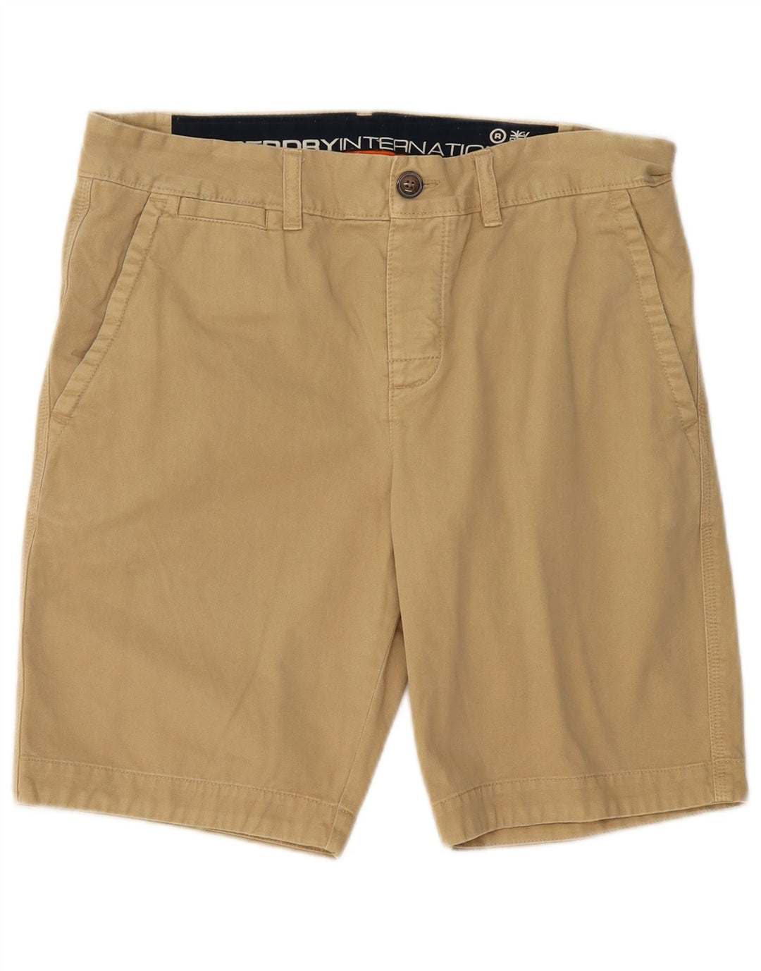 Pantaloni scurți chino pentru bărbați Superdry Medium W32 Beige Bumbac