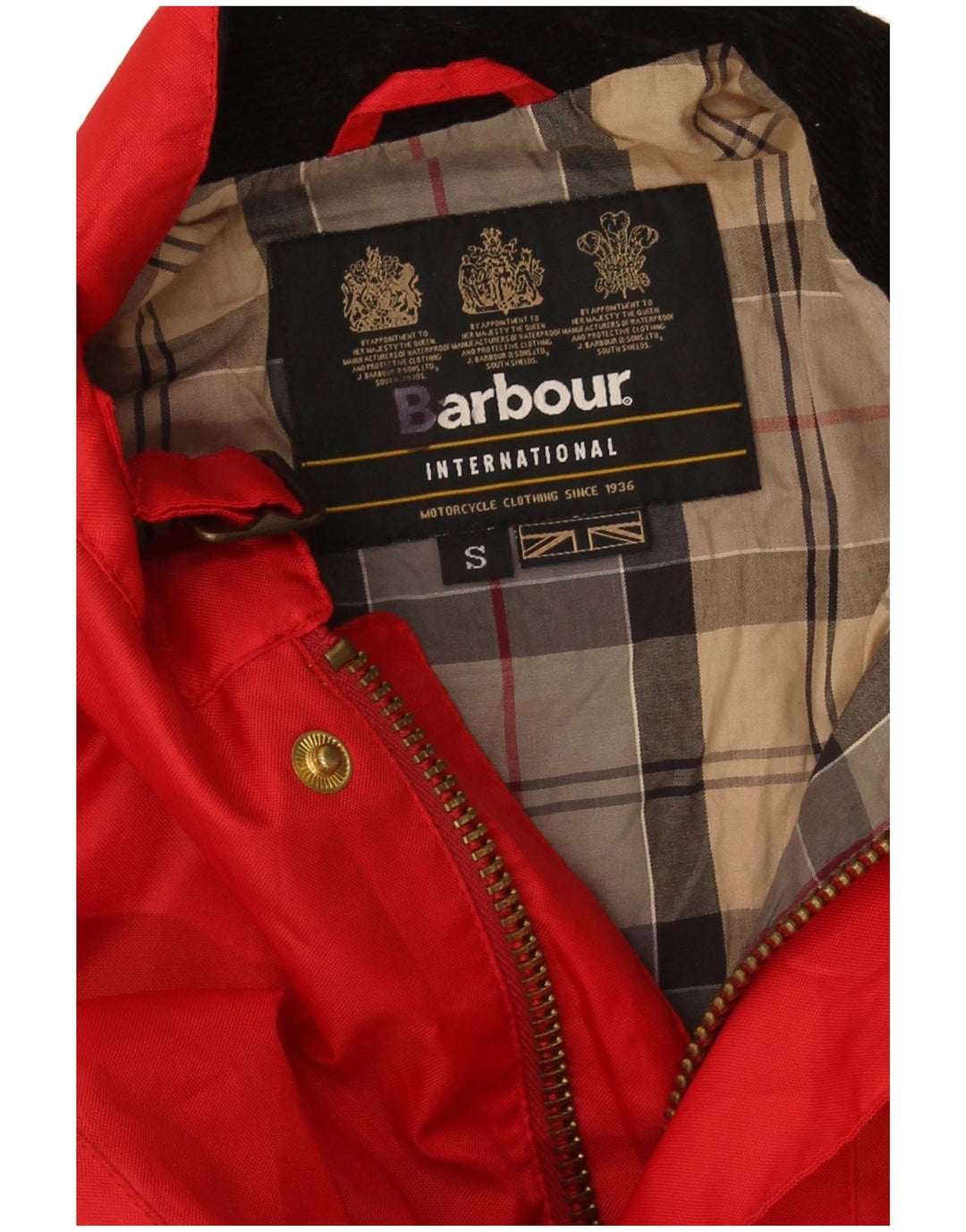 Jachetă Barbour Motorstyle Racer pentru bărbați UK 36 Small Red