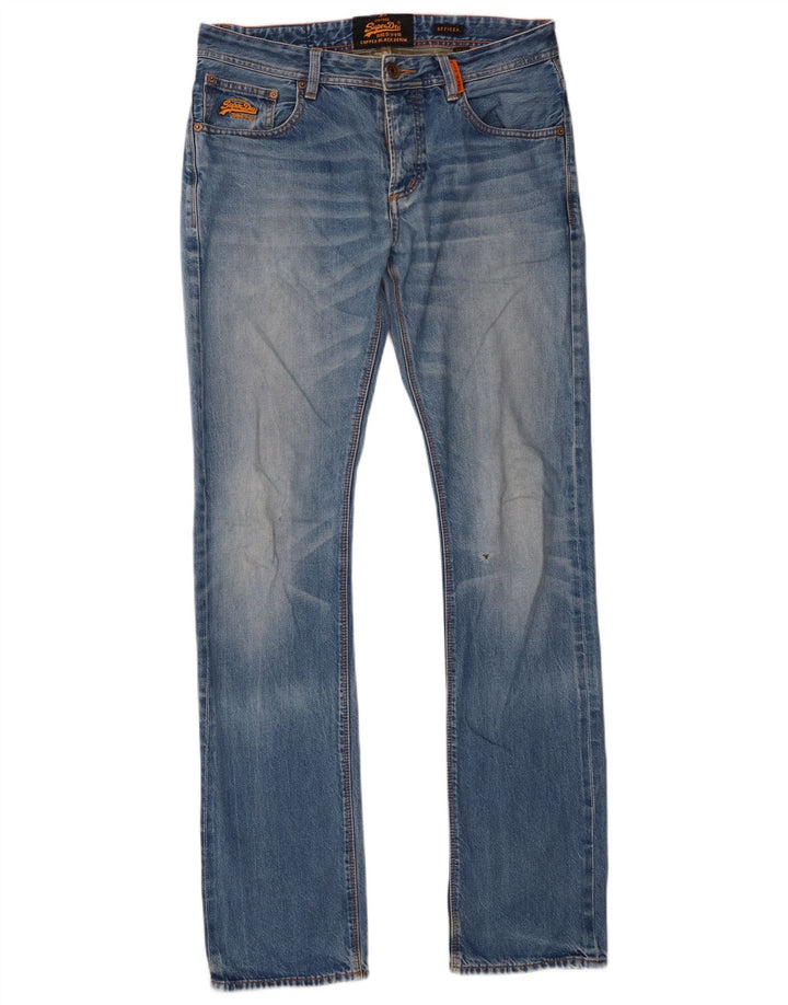 Blugi Superdry pentru bărbați Officer Slim W32 L34 Bumbac albastru