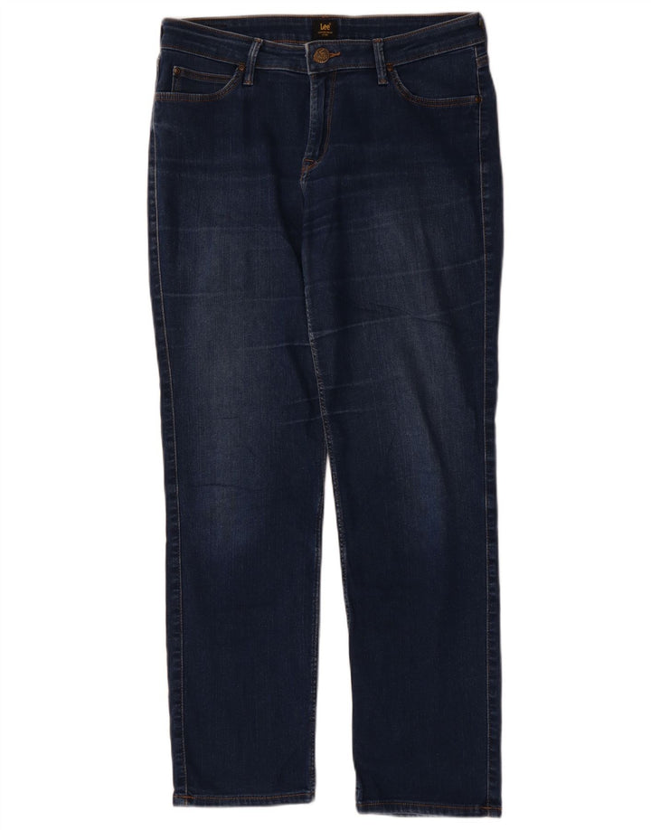 Blugi Lee Marion drepte pentru femei W31 L28 Bumbac albastru