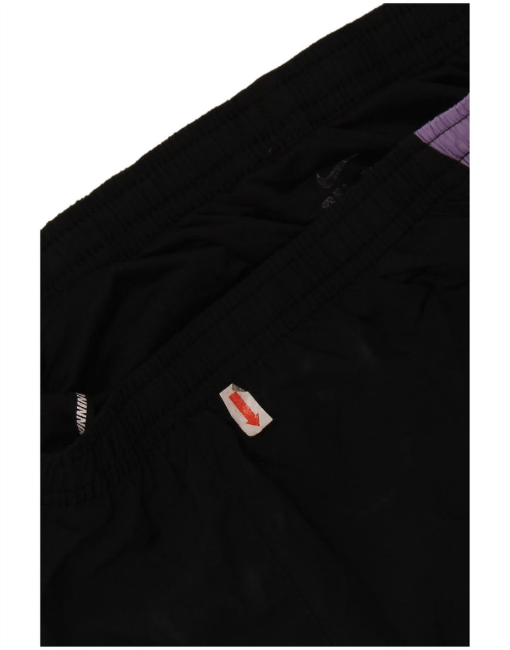 Pantaloni scurti sport NIKE Dri Fit pentru femei UK 10, negru, poliester color bloc