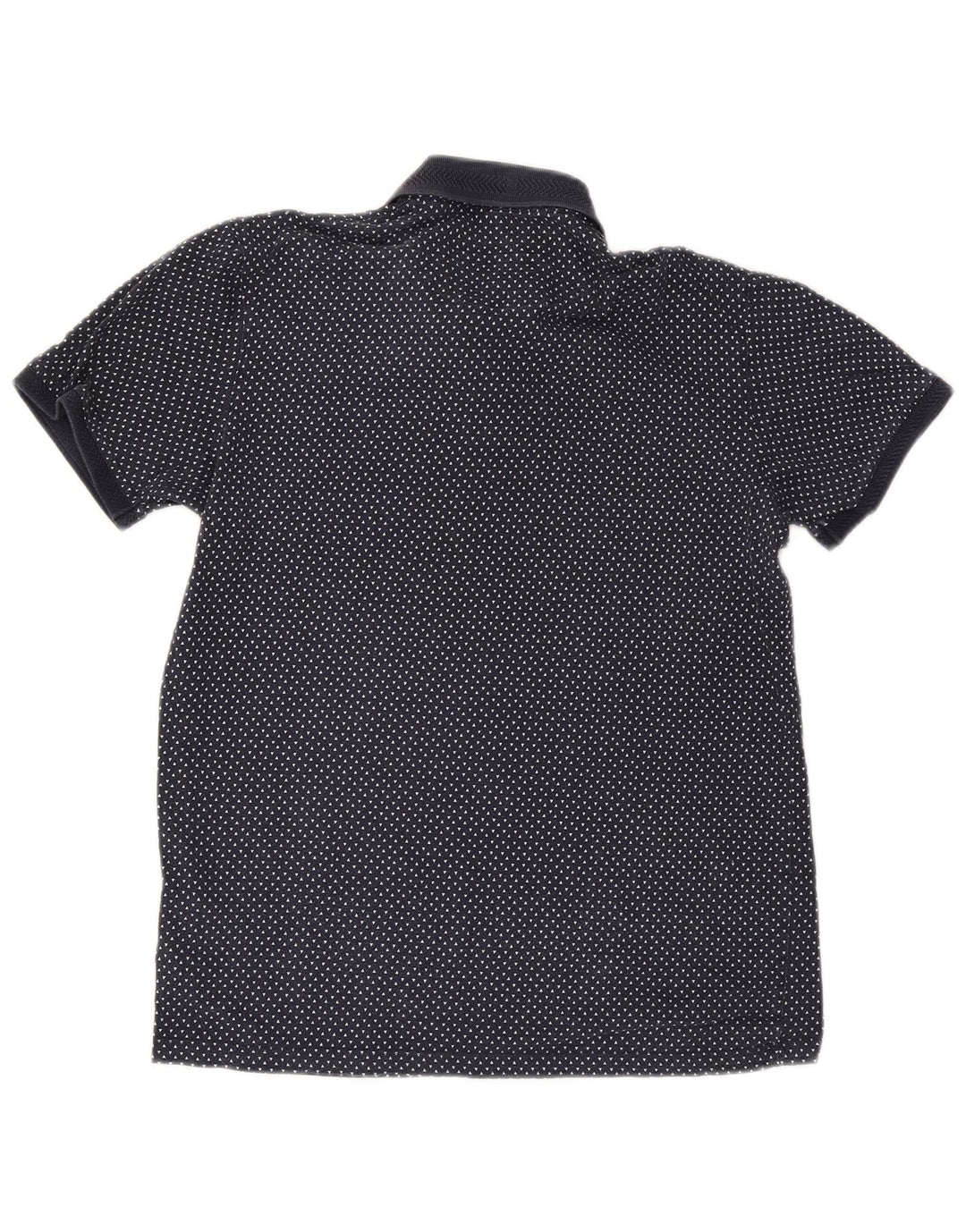 Tricou polo pentru bărbați Ted Baker Mărimea 3, bumbac cu pete, albastru marin mediu