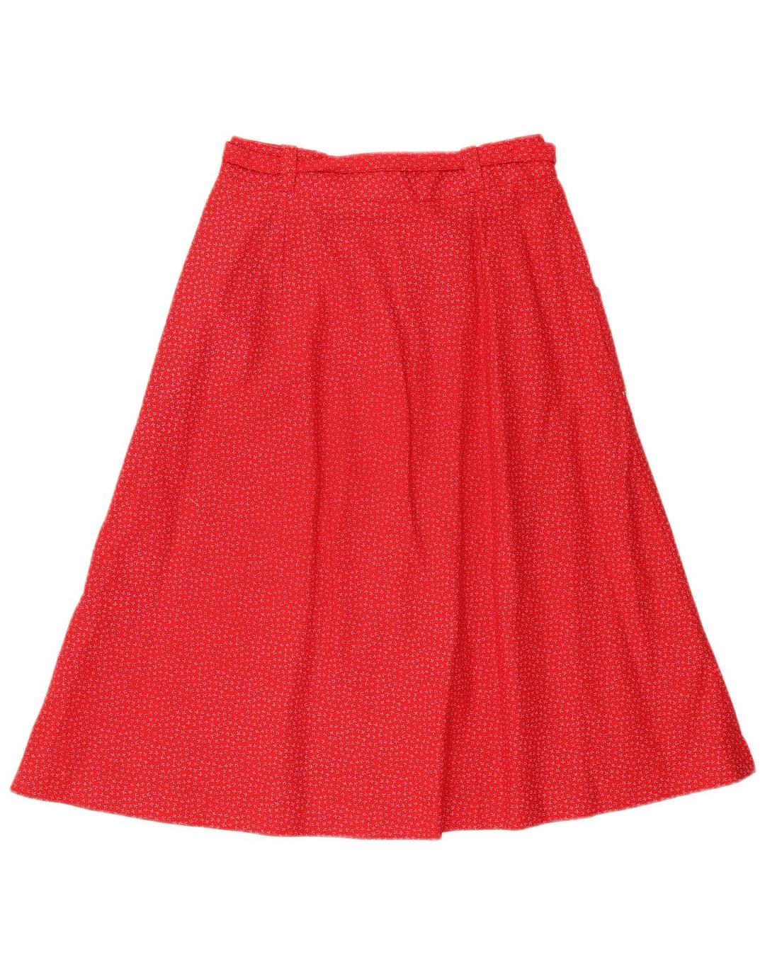 Fusta A-Line pentru Damă Vintage IT 42 Medium W28 Roșu Floral