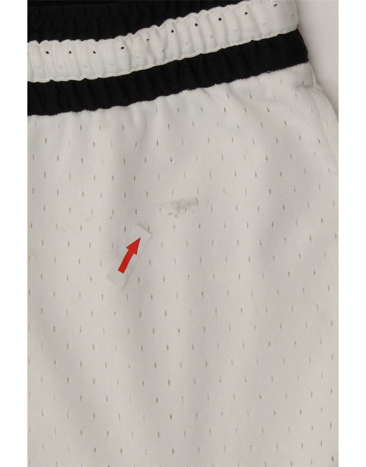 Pantaloni scurți sport grafic Dri Fit Jordan pentru bărbați, alb, mediu, poliester