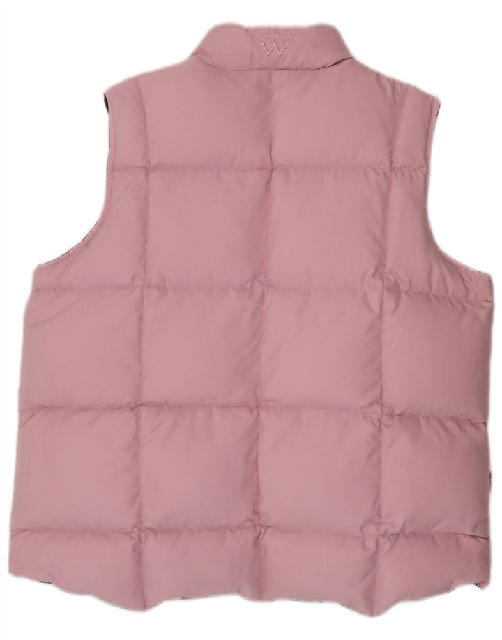 CREW CLOTHING Gilet căptușit reversibil pentru femei UK 16, mare, roz, poliester