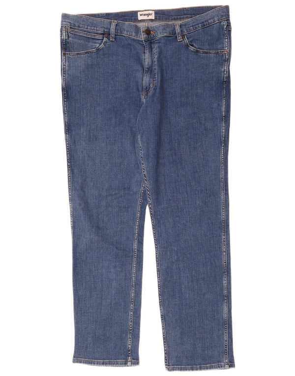 Blugi drepte pentru bărbați Wrangler Greensboro W38 L32 Bumbac albastru